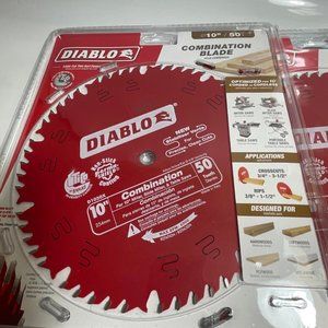 2x Diablo Combination Non-Stick Pirma Shield Coating 10" Framing Saw Blade 50T